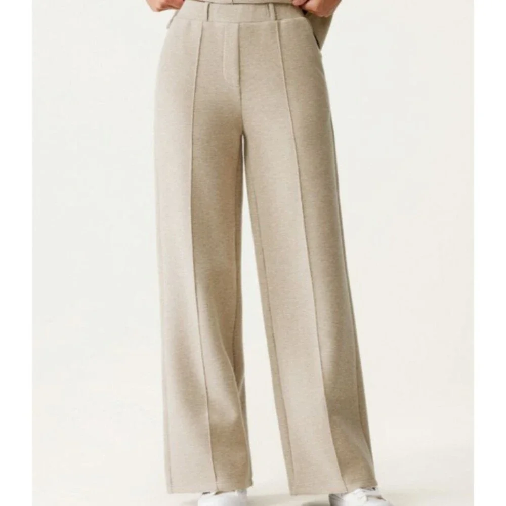 OGL FuzzLuxe Cozy Wool Blend High Waist Straight Leg Pull On Pants Size XL - Picture 5 of 10